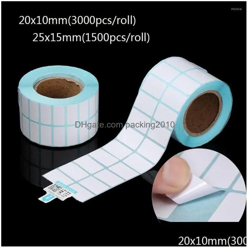 Gift Wrap 1500/3000Pcs/Roll Adhesive Thermal Label Sticker Paper Supermarket Price Blank Mtifunction Waterproof Print Supplies Drop D Dhm3M