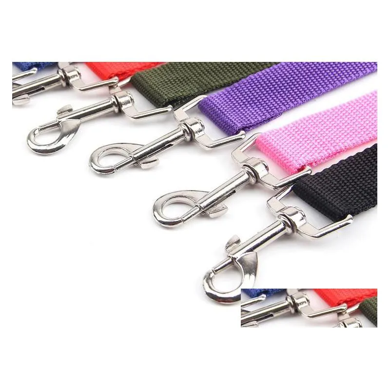 Dog Collars & Leashes 6 Colors Cat Dog Car Safety Seat Belt Harness Adjustable Pet Puppy Pup Hound Vehicle Seatbelt Lead Leash For Dog Dhygq