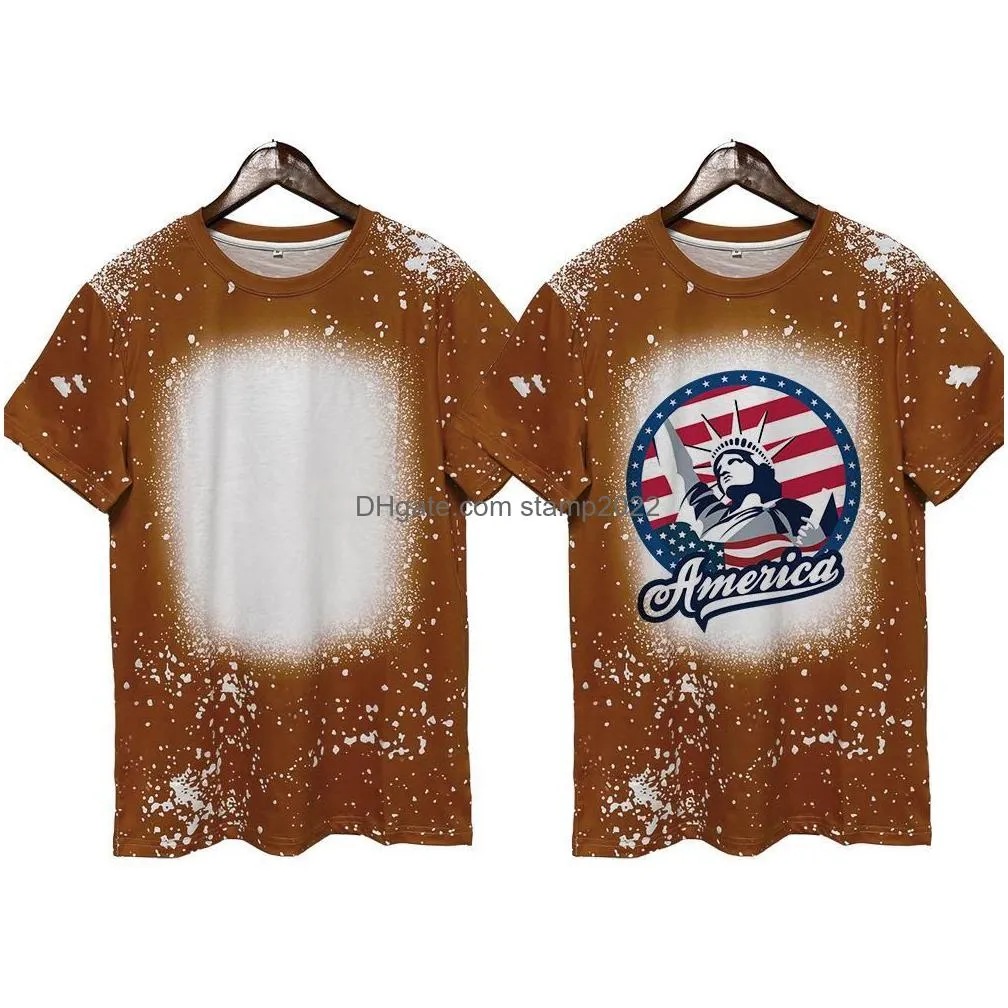 sublimation bleached shirts heat transfer blank bleach shirt bleached polyester t-shirts