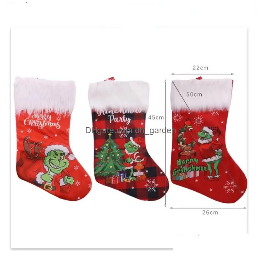 Christmas Decorations P Christmas Stockings Tree Hangs Merry Decorations Candy Gift Bag Ornaments Xmas Gifts Happy New Year Dhgarden Dhq87