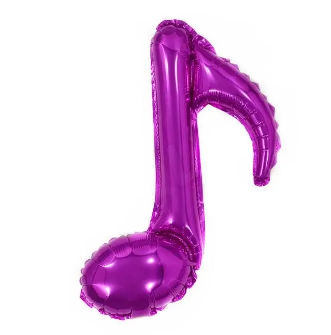 Eighth Note Aluminum Film Balloon Single Tone Dual Tone Cartoon Shape Birthday Party Party Decoration