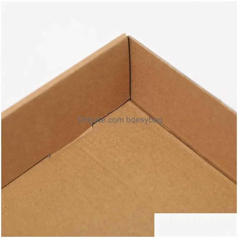 Gift Wrap 3 Size Large Kraft Paper Box With Window Handmade Jewelry Gift Boxes Wedding Party Decoration Lx5105 Drop Delivery Home Gard Dht5C