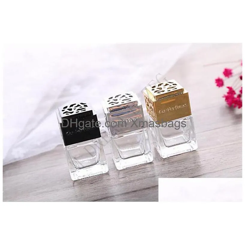 car perfume empty bottle with clip colorful car perfume bottle for air outlet of automobile air conditioner cars air freshener hanging