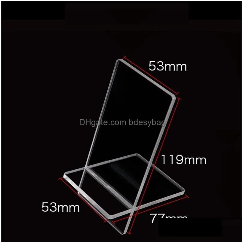 Storage Holders & Racks Clear Acrylic Mobile Cell Phone Display Stand Holder Racks For X 11 12 Promax Lx3492 Drop Delivery Home Garden Dh5Jp