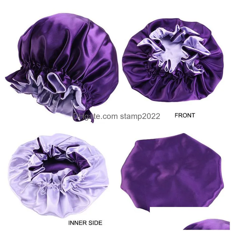 20 styles momme silk night cap hair bonnet sleeping silk sleep hat for women hair care dhs aa