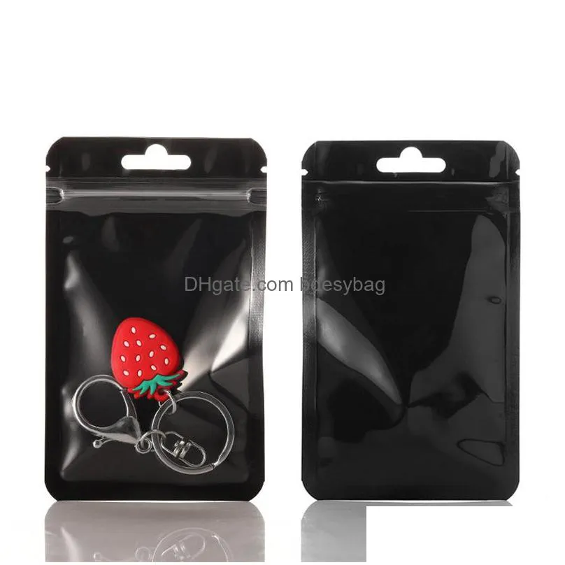 Storage Bags 17 Size Jewelry Self Seal Bag With Hook Food Candy Plastic Pouch Mobile Phone Case Packing Color Gift Bags Lx3787 Drop De Dhbzu