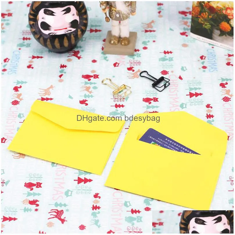 Gift Wrap Mini Paper Envelope Craft Card Postcard Wedding Gift Invitation Office Stationery Bag Lx4101 Drop Delivery Home Garden Festi Dh4H6