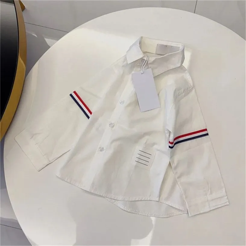 Designer long-sleeved shirt and trousers 2-piece set new spring and autumn high-quality brand casual tide fan children`s clothes size 100cm-150cm
