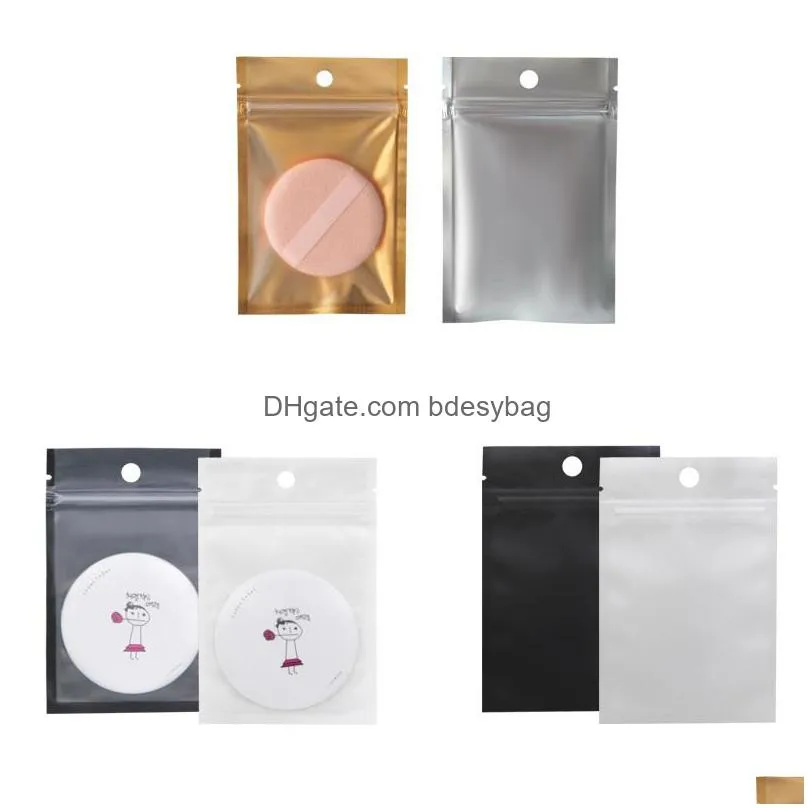 Packing Bags One Side Clear Colored Resealable Zip Mylar Bag Aluminum Foil Bags Smell Proof Pouches Jewelry Pack Lx4558 Drop Delivery Dhmdz