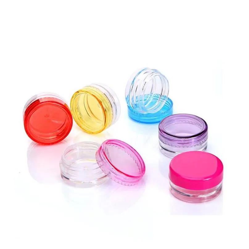 plastic wax containers boxes jars case 3g/5g cosmetics holder wax dabber tools for dry wax thick oil grease paste mastic no-smell