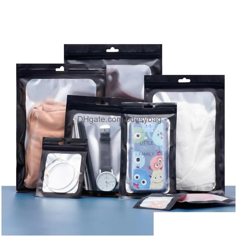 3 In Width 100pcs 4.5x6cm White Clear Self Seal Zipper Plastic - Foto 10