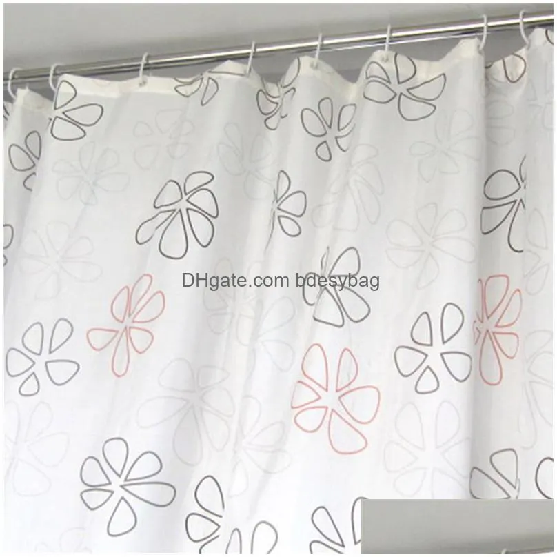 Curtain Poles 6480Pcs/Lot New Plastic Shower Curtain Hook Hanger Rings Bath Drape Loop Clasp Home Curtains Wholesale Lx0147 Drop Deliv Dhf1O