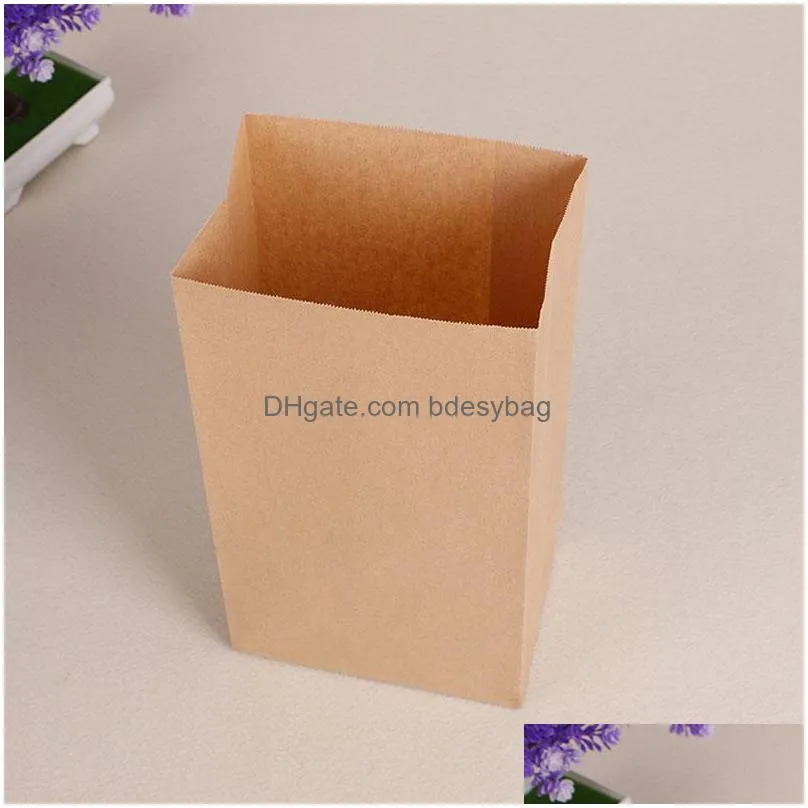 Party Favor 24X13X8Cm Kraft Paper Bags Recyclable Gift Jewelry Food Bread Candy Packaging Shop Party For Boutique Za4532 Drop Delivery Dhgdc