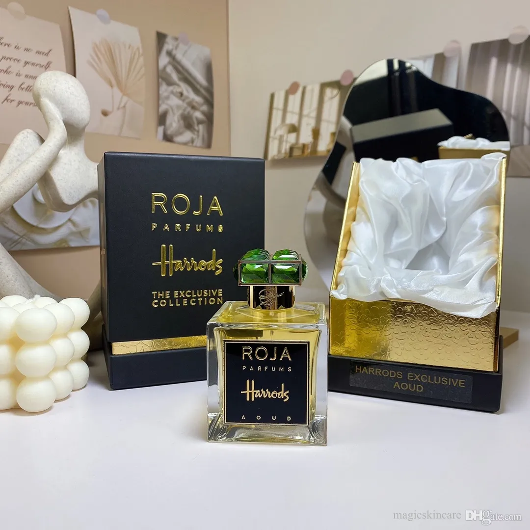 Roja Perfume Harrods Aoud Elysium Enigma Burlington Elixir Scandal Fragrance Cologne for Men Women Long Lasting Smell High Quality Spray Free Ship