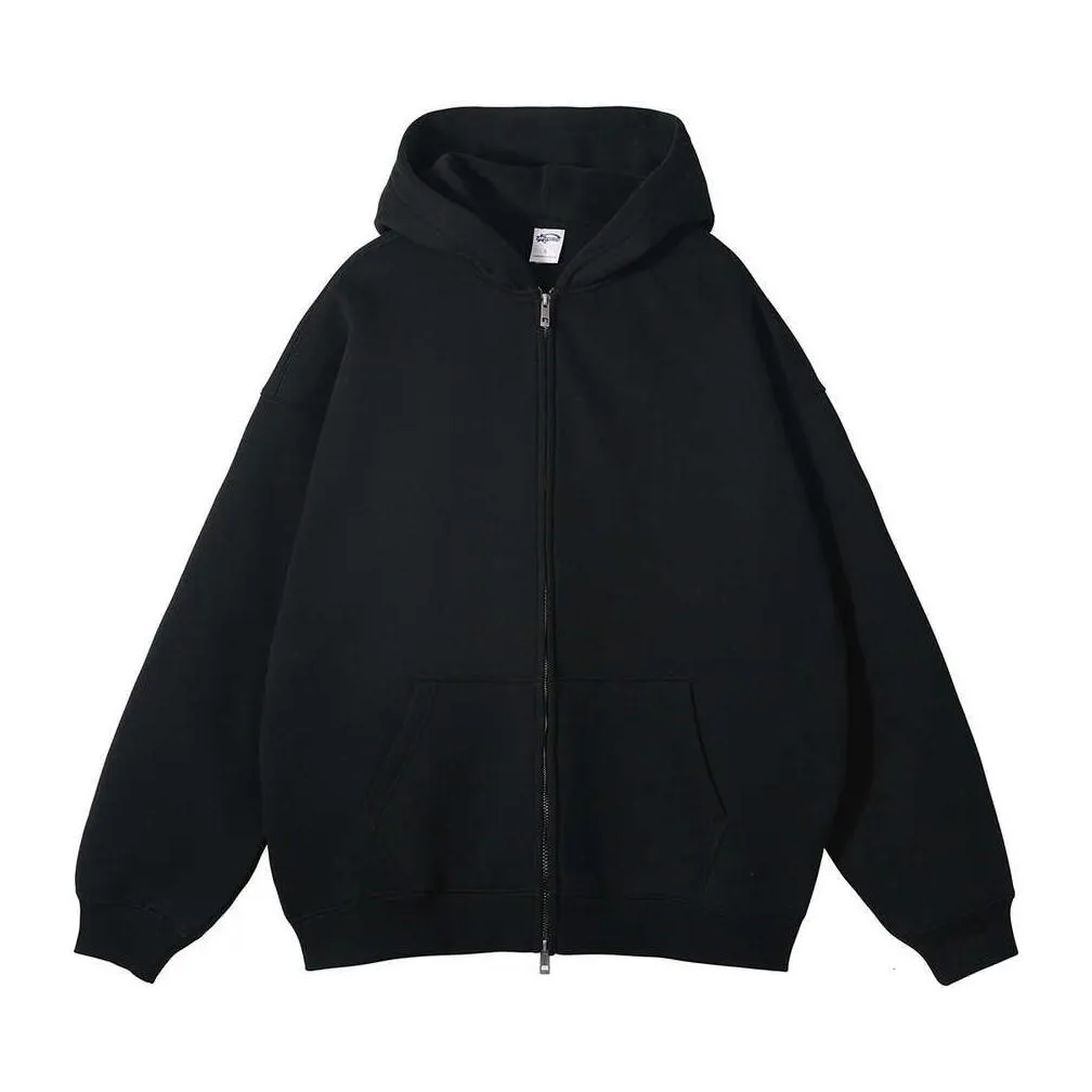 Lu Yoga Uni Fleece Plover Hoodie High Quality 52 Cotton 48 Polyester Fabric Men With Zipper Lememm Drop Delivery Dh9Ar