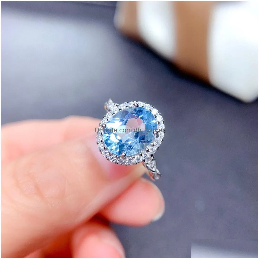 Solitaire Ring Big Topaz Diamond Solitaire Rings Women Crystal Wedding Engagement Ring Gift Fashion Fine Jewelry Will And D Dhgarden Dhbex