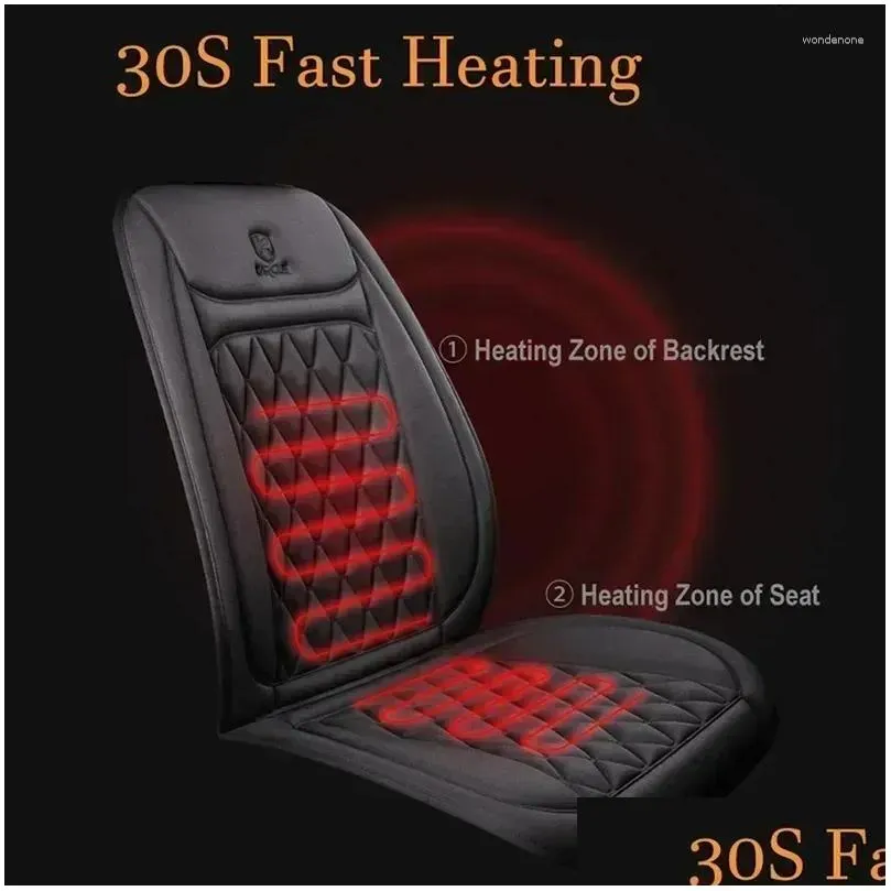 Car Seat Covers 12V Original Heater Electric Heated Heating Cushion Winter Warmer Cover Accessories