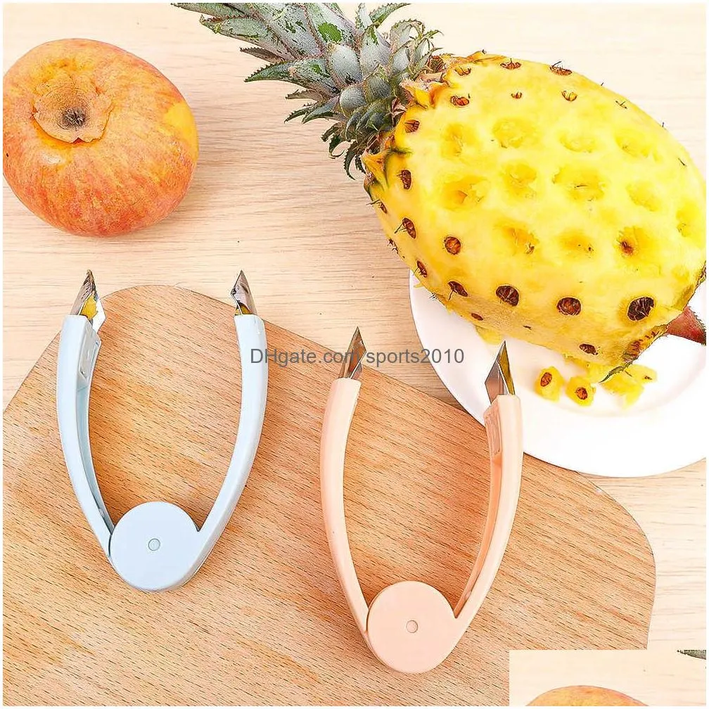 Other Home & Garden New Pineapple Eye Corer Peeler Mtifunctional Stainless Steel Stberry Hler Fruit Seed Cutter Home Kitchen Accessori Dhyeb