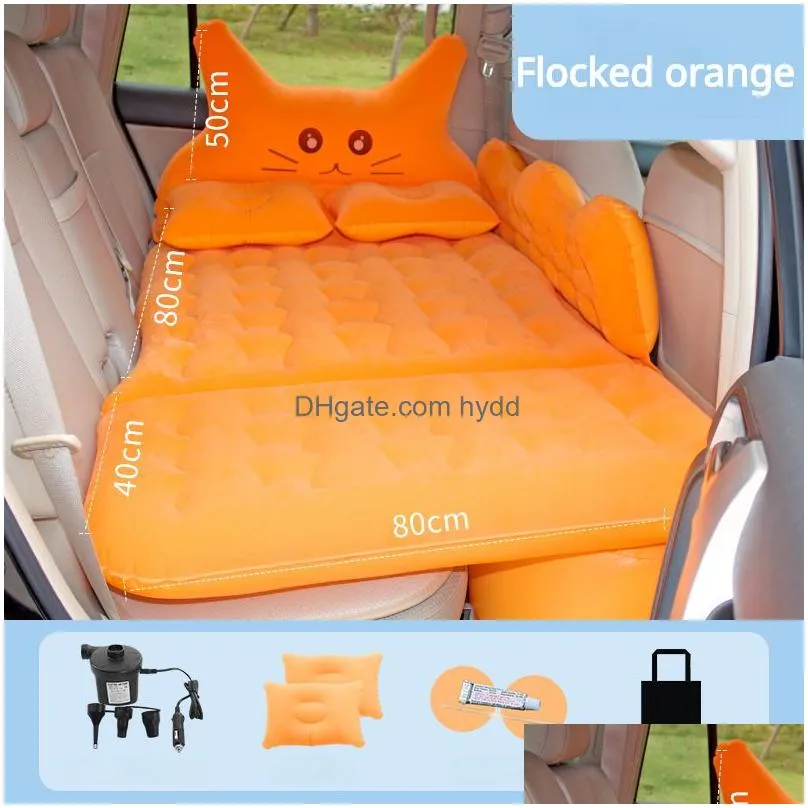 car inflatable bed foldable travel bed car inflatable mattress rear exhaust pad bed seat inflatable cushion sleeping pad