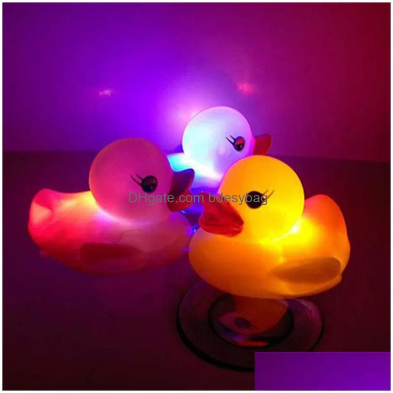 Other Event & Party Supplies Led Light Duck Float Water Swimming Childs Play Mouth Mini Small Yellow Rubber Educational For Children B Dh0Tm