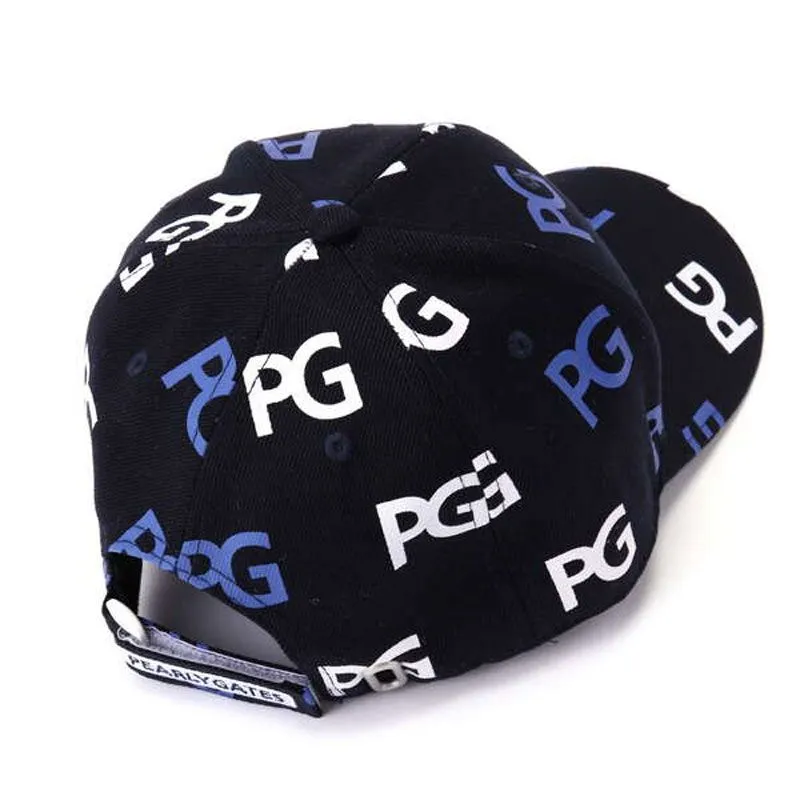 Unisex PG Golf Hat Royal Blue or White Colors Sports Baseball Cap Outdoor Sports Leisure Peaked Caps