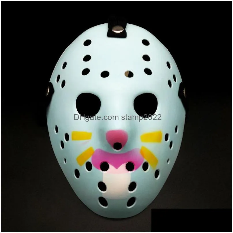 dhs masquerade masks jason voorhees mask friday the 13th horror movie hockey scary halloween costume cosplay plastic party fy2931