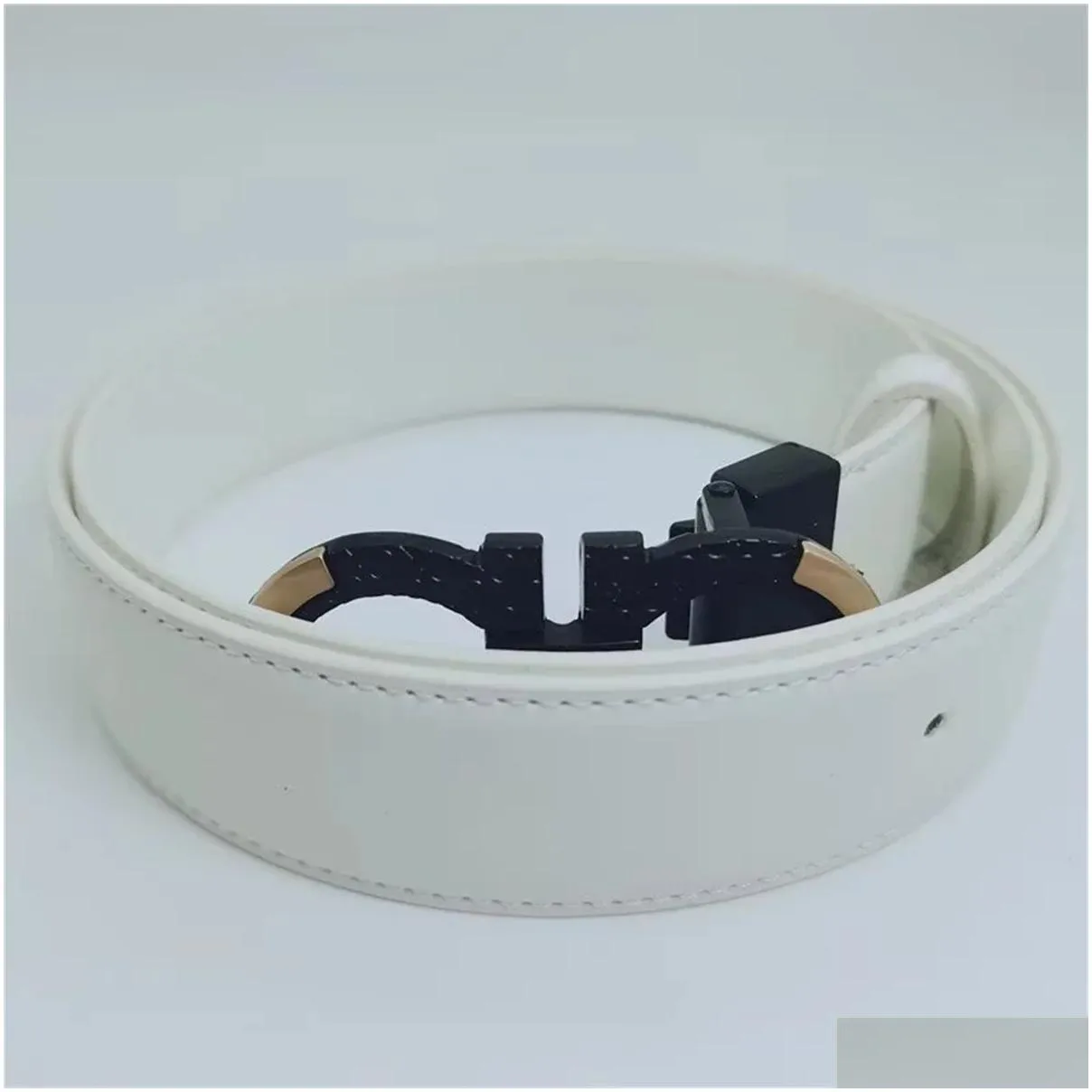 high quality mens and womens designer belt large gold buckle leather fashion belt classic strap 3.8 cm wide no box