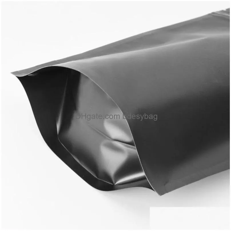 Storage Bags Matt Colof Stand Up Aluminum Foil Self Sealing Bag Snack Cookie Tea Coffee Packaging Doypack Zipper Lx3167 Drop Delivery Dh5K1