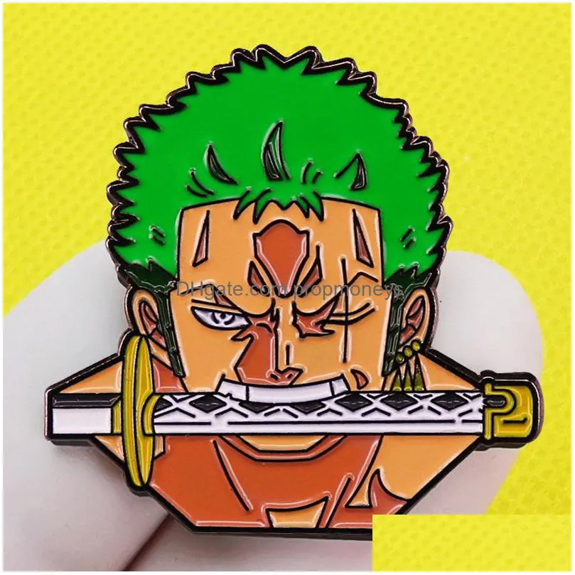 childhood one piece movie film quotes badge cute anime movies games hard enamel pins collect cartoon brooch backpack hat bag collar lapel badges