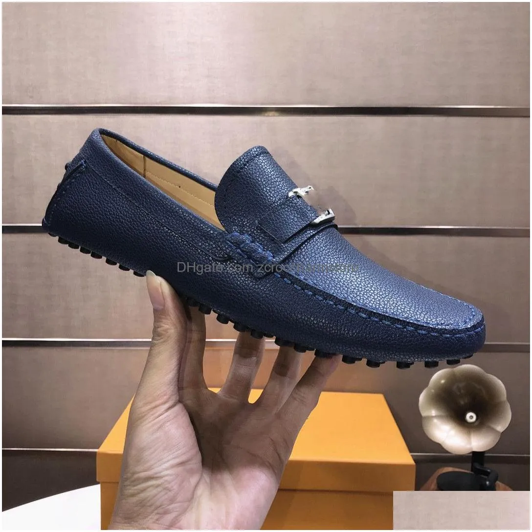 brand luxury men shoe leather casual breathable designer men loafers shoes genuine leather soft moccasins driving shoes summer shoes