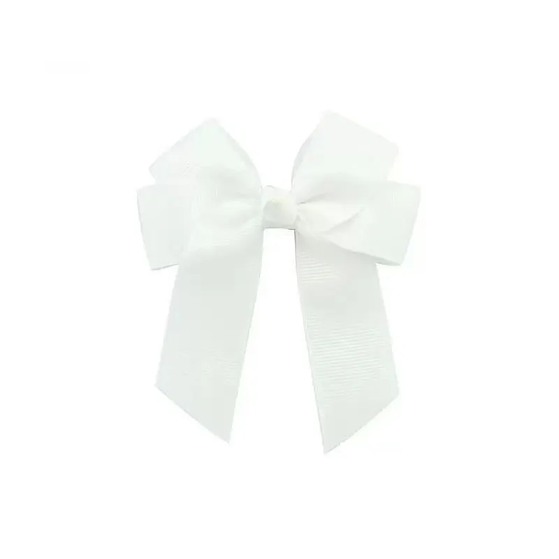 mix colors bowknot high quality solid grosgrain ribbons cheer bow with alligator hair clip boutique kids hair accessories hairpin