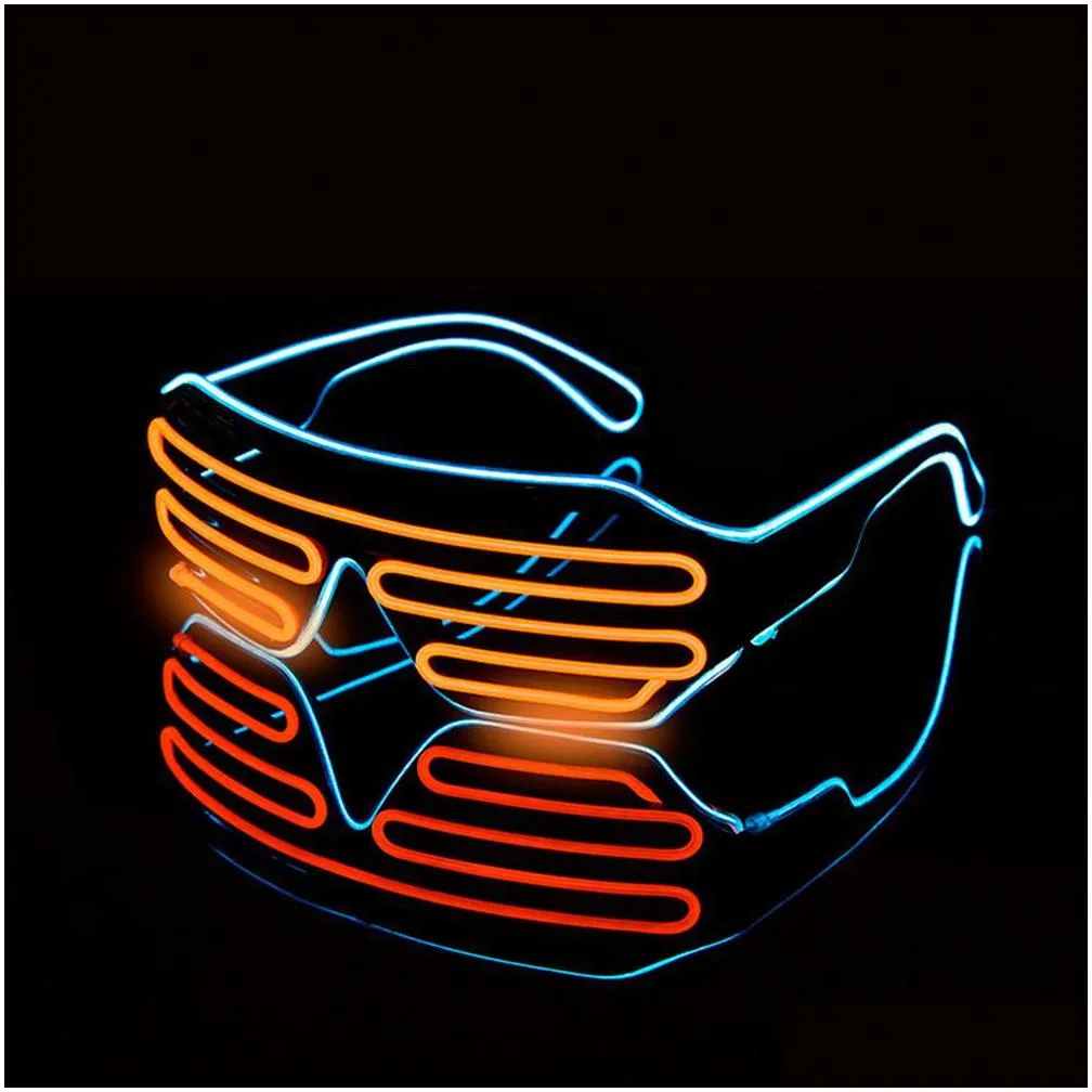 led luminous glasses halloween glowing christmas party glow festival supplies decorative
