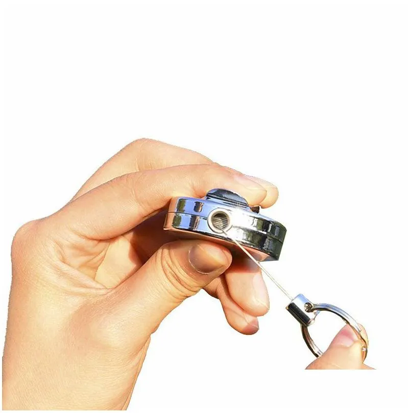 4cm metal delicate id card badge holder reel recoil belt clip durable retractable pull chain reel eec2869