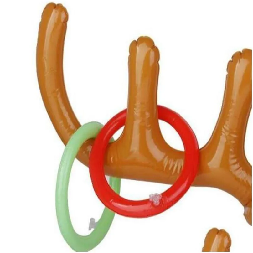 funny reindeer antler hat ring toss christmas holiday party game supplies toy children kids christmas toys rrb16102