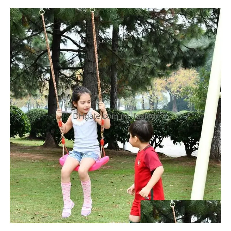 Camp Furniture High Quality Indoor And Outdoor Children Swing Big Bending Plank Seat Strong Child Hammock Chair 6 Colors Optional Dro Dhr3M