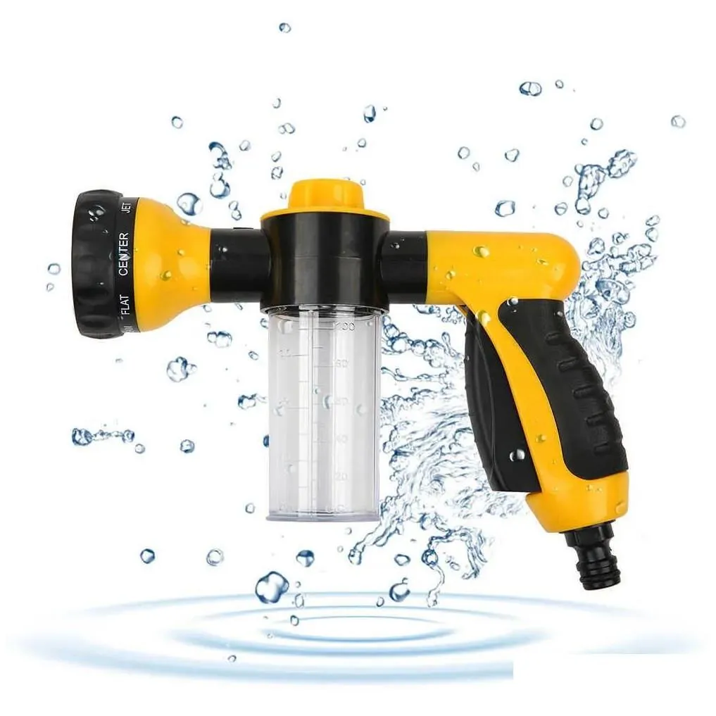 Water Gun & Snow Foam Lance New Foam Lance Garden Watering Irrigation Water Gun Car Washer Sprayer Cleaning Tool Portable Spray Sprink