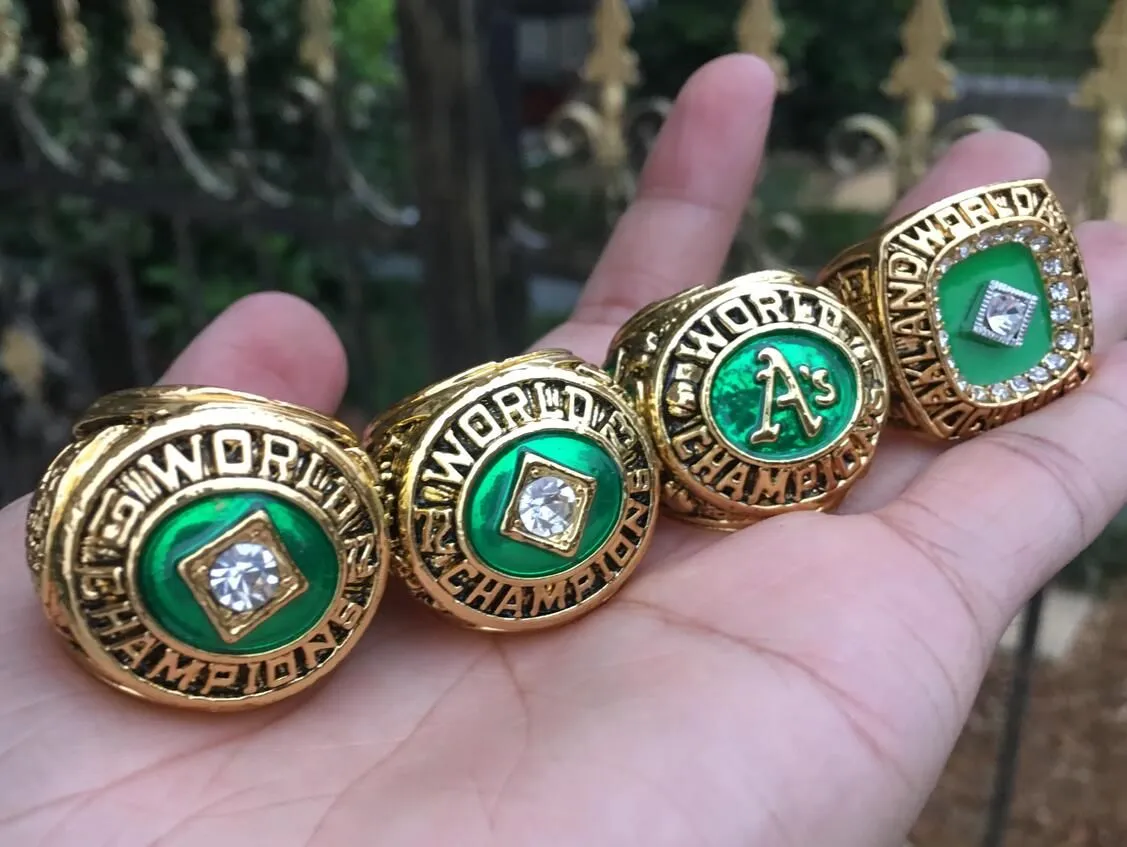 1989 Athletics World Baseball Champions championship ring Fan Men Christmas Promotion Gift 2020 Can Mix Style