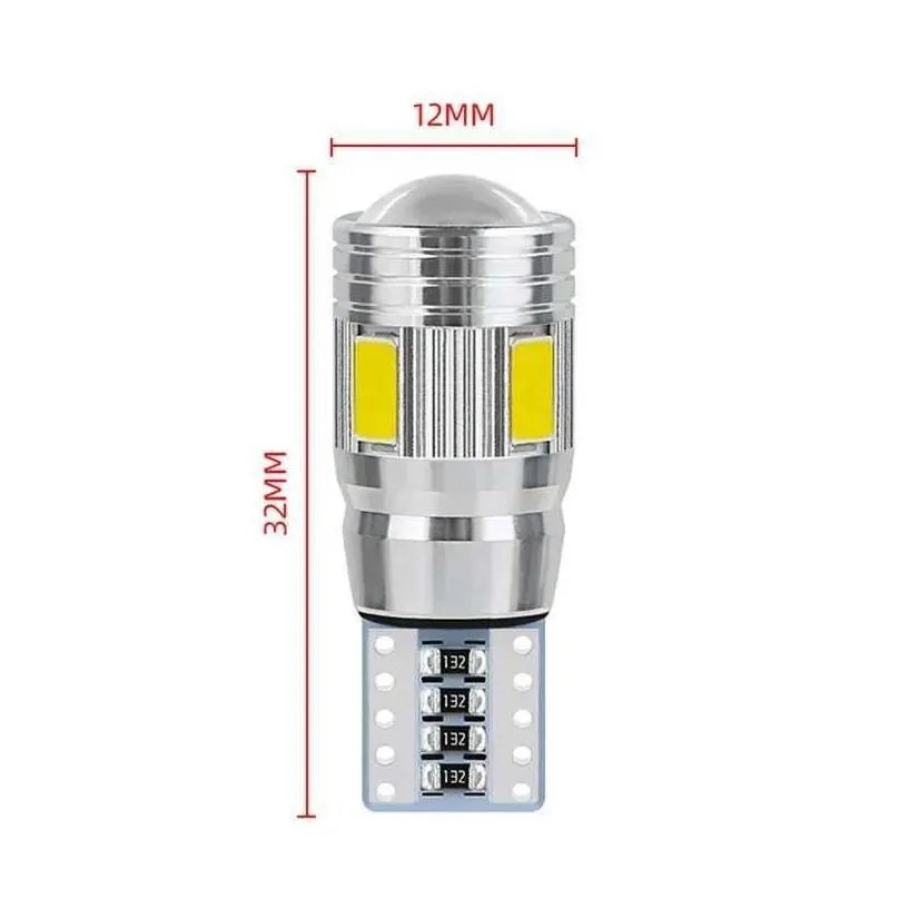 pcs Car T W LED Bulb Canbus No ERROR Signal Light Canbus V K Auto Claerance Wedge Side Reverse Lamps SMD Lamp