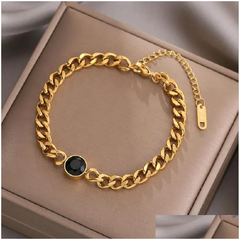 charm bracelets luxury stainless steel bracelet bangle 18 k tarnish bracelet for women pulseras mujer summercharm
