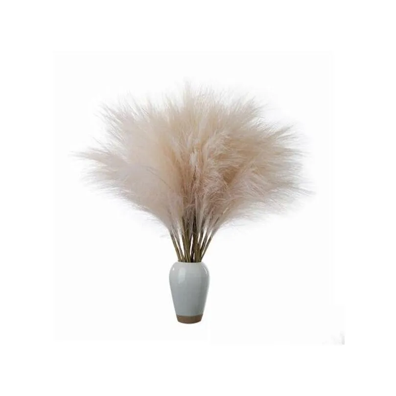 artificial pampas grass flower bouquet for home wedding decoration diy party bedroom fake plant flowers vase decor reed gc2411
