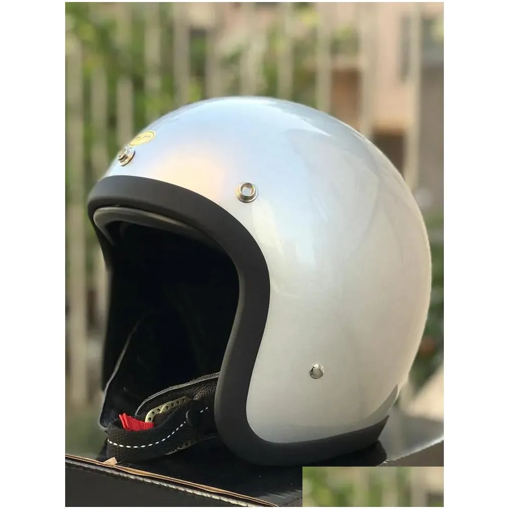 Helmets Motorcycle Helmets Open Face Retro Helmet&CO Casco Moto Japanese 500TX Cafe Racer Vintage Motorbike Fiberglass Light Weight