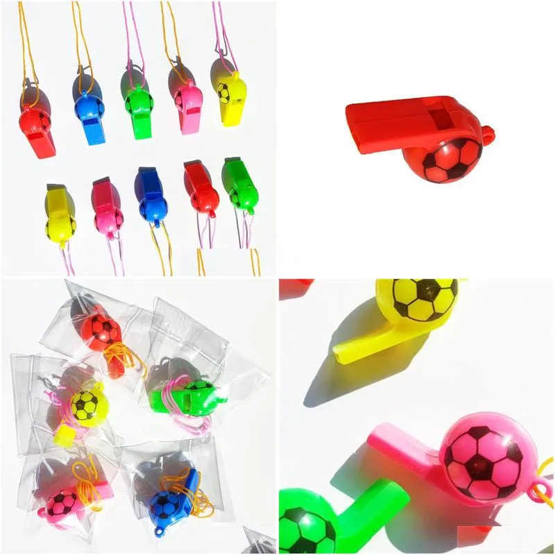 plastic football whistle children party toy gifts world cup whistles fan support props multicolor rrb15748