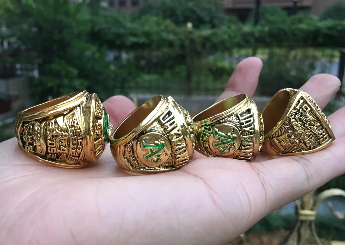 1989 Athletics World Baseball Champions championship ring Fan Men Christmas Promotion Gift 2020 Can Mix Style