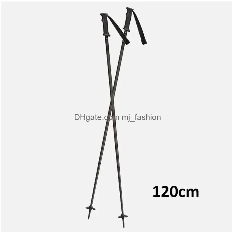 Trekking Poles Red And Durable Hard Aluminum Material Exquisite Appearance Light Weight Outdoor Sports Hiking Ski 115-130Cm Drop Deli Dhfw9