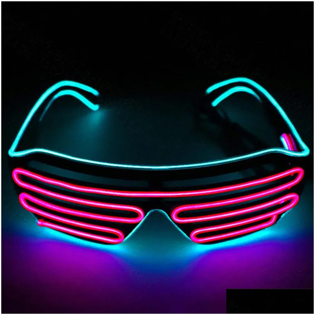 led luminous glasses halloween glowing christmas party glow festival supplies decorative