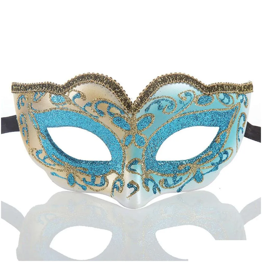  masks childrens half face gold powder mask party masquerade ball venice creative masquerade ball mask halloween for adults