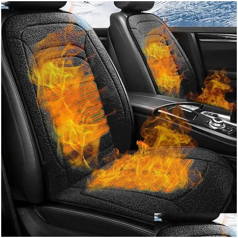 Car Seat Covers Winter Cushion Heated Auto Front Cushions Comfort Cover With Fast Heating To Reduce Stress