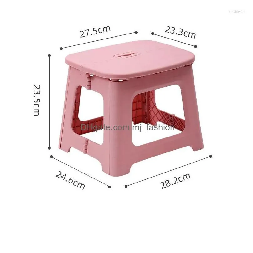 Camp Furniture Folding Stools Used On Train Portable Plastic Garten Subway Household Outdoor Beach Small Benches Drop Delivery Dhjuv