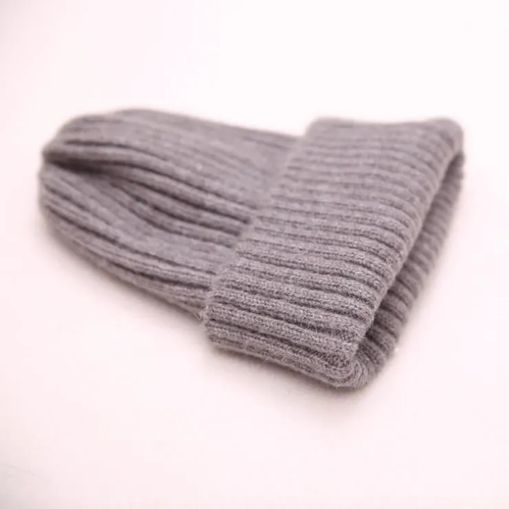 Unisex Fashion Knitted Cap Autumn Winter Men Cotton Warm Hat Skullies Brand Heavy Hair Ball Twist Beanies Solid Color Hip-Hop Wool