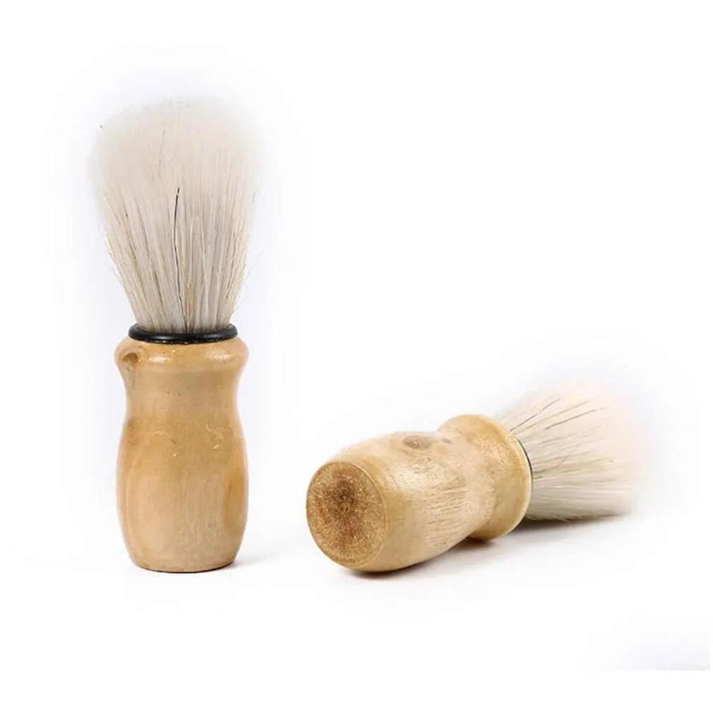  factory bristles hair shaving brush for men wooden handle brushes badger professional salon tool rrf12080